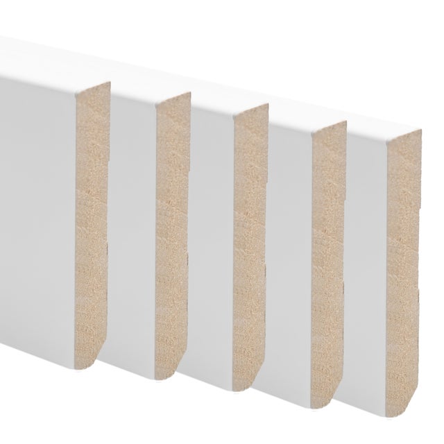 PACK 5 RODAPIES DM LACADO BLANCO DIRECTO 2250 X 70 X 12 MM
