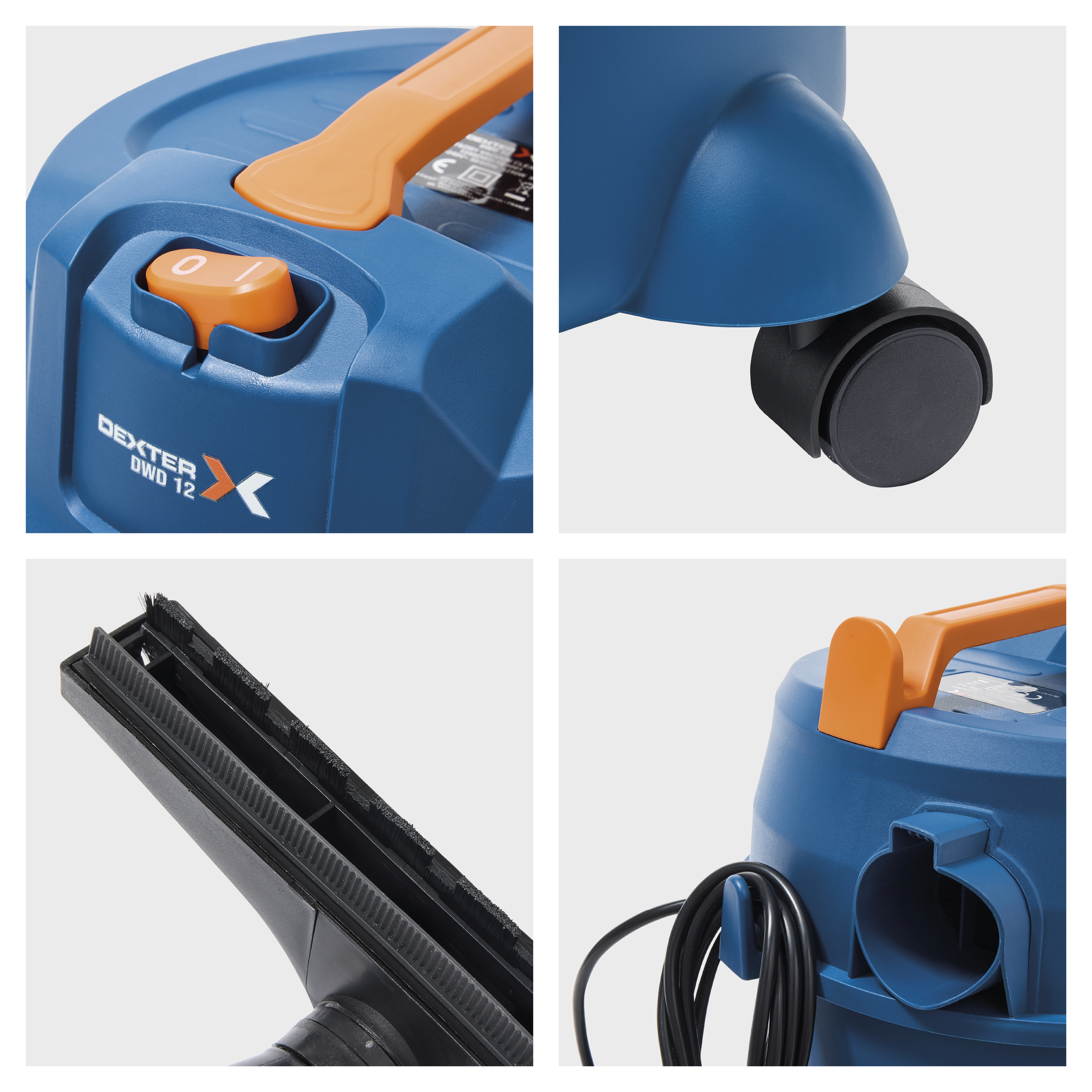 Odkurzacz do czyszczenia na mokro i sucho 1250W 12l 1250DWD-12-5001 DEXTER - 6