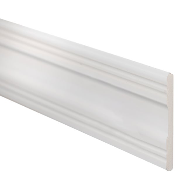 RODAPIE POLIESTIRENO LACADO BLANCO 2200 X 80 X 14 MM