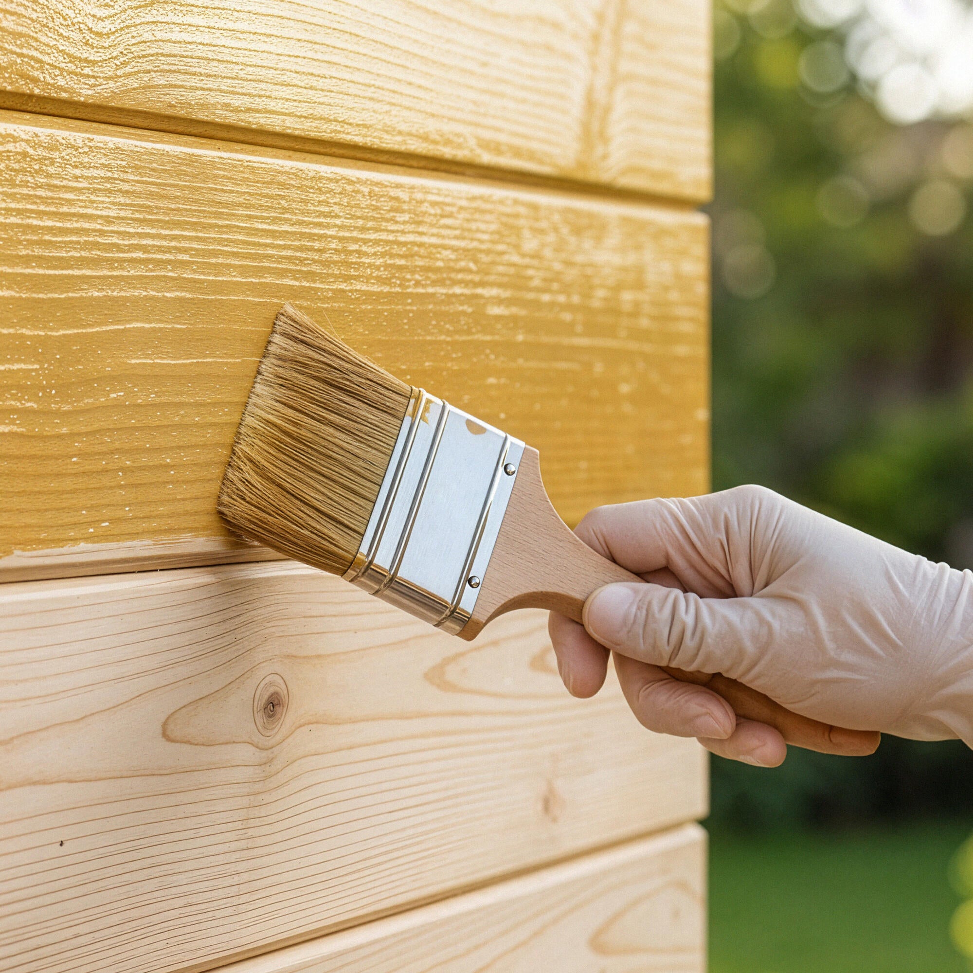 Protector madera exterior color natural para caseta de jardín, ventana, puerta, valla, persiana XYLAZEL mate 750 ml base agua - 5