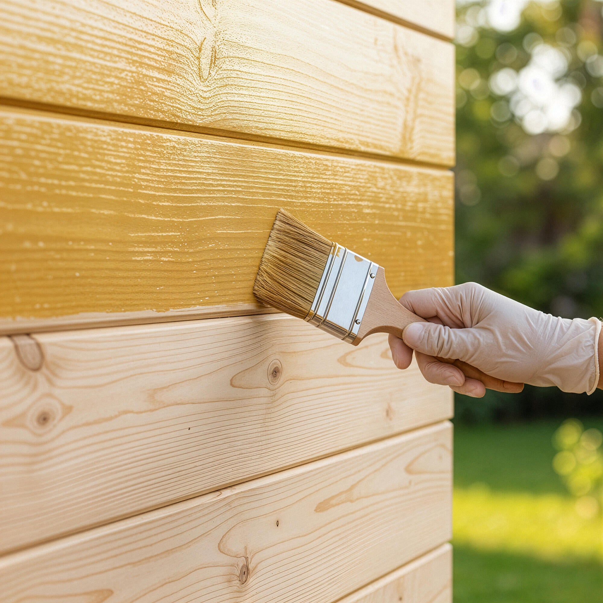 Protector madera exterior color natural para caseta de jardín, ventana, puerta, valla, persiana XYLAZEL mate 750 ml base agua - 4