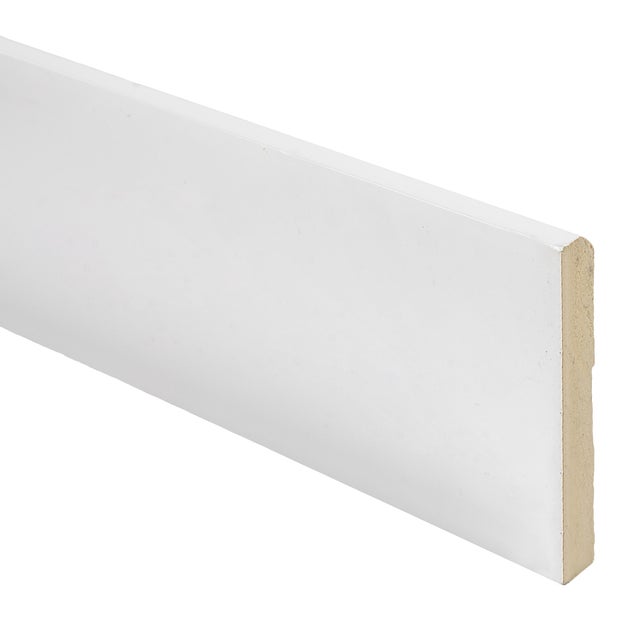 RODAPIE WPC LACADO BLANCO 2240 X 90 X 12 MM