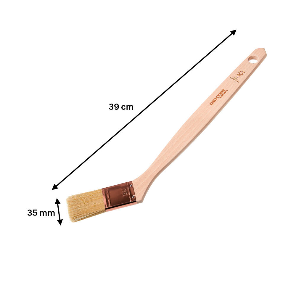 Trincha Dexter universal para radiador curva 35mm - 6