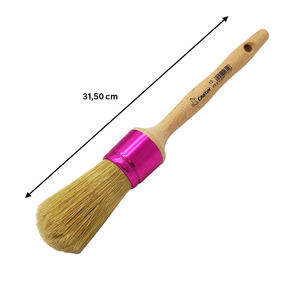 Brocha prensada redonda profesional 12 RULO PLUMA - 2