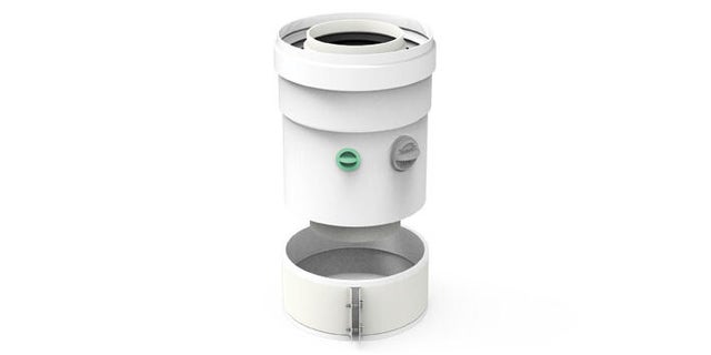 CONEXION VERTICAL 80MM PARA CALDERA THERMOR