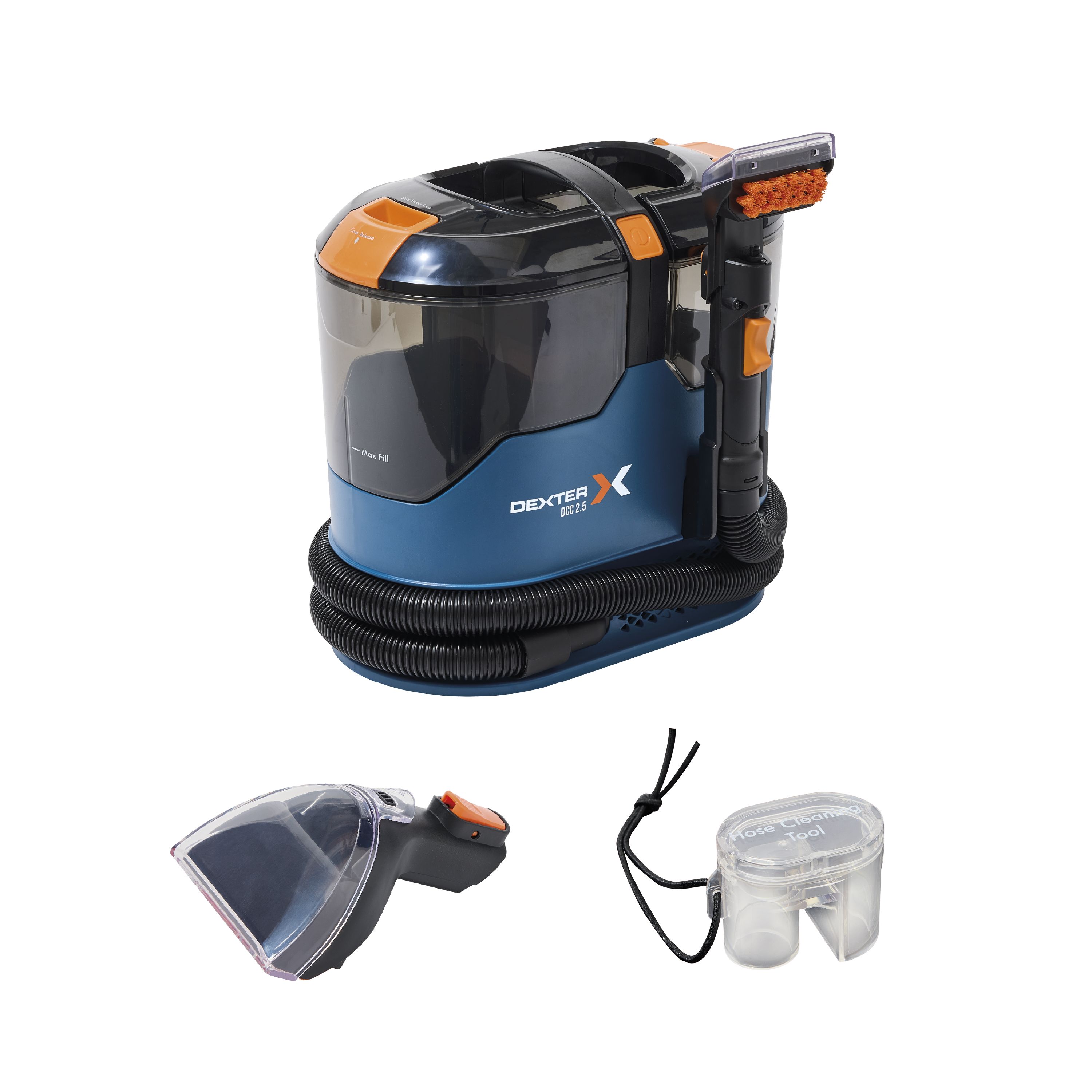 Aspirador de limpeza de estofos 900 W 2,5L Dexter DCC2.5 - 3