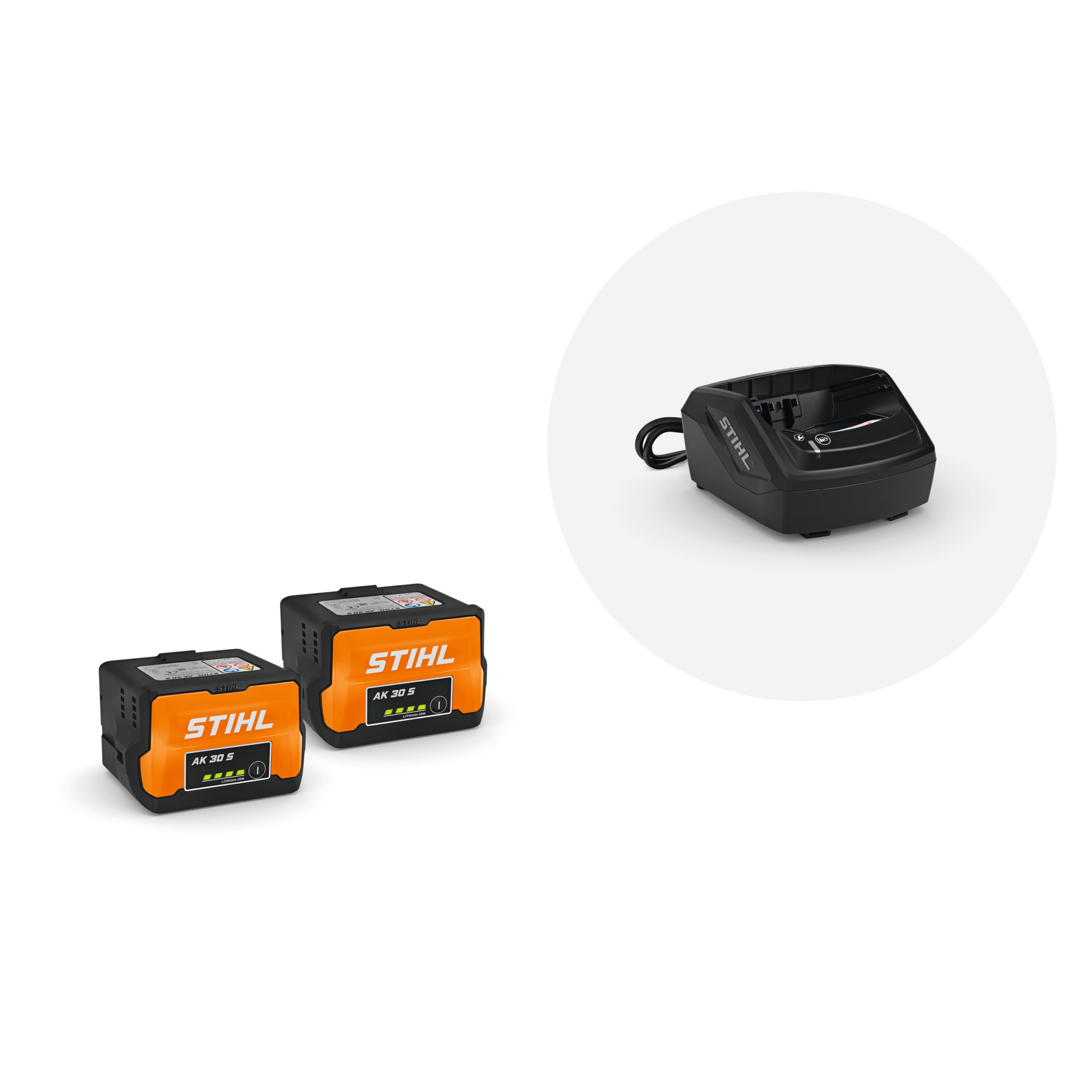 Lot de 2 batteries STIHL AK30 36V 5AH + Chargeur | Leroy Merlin