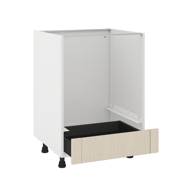 Mueble bajo horno de cocina Delinia ID Chester lino 76,8X60 cm