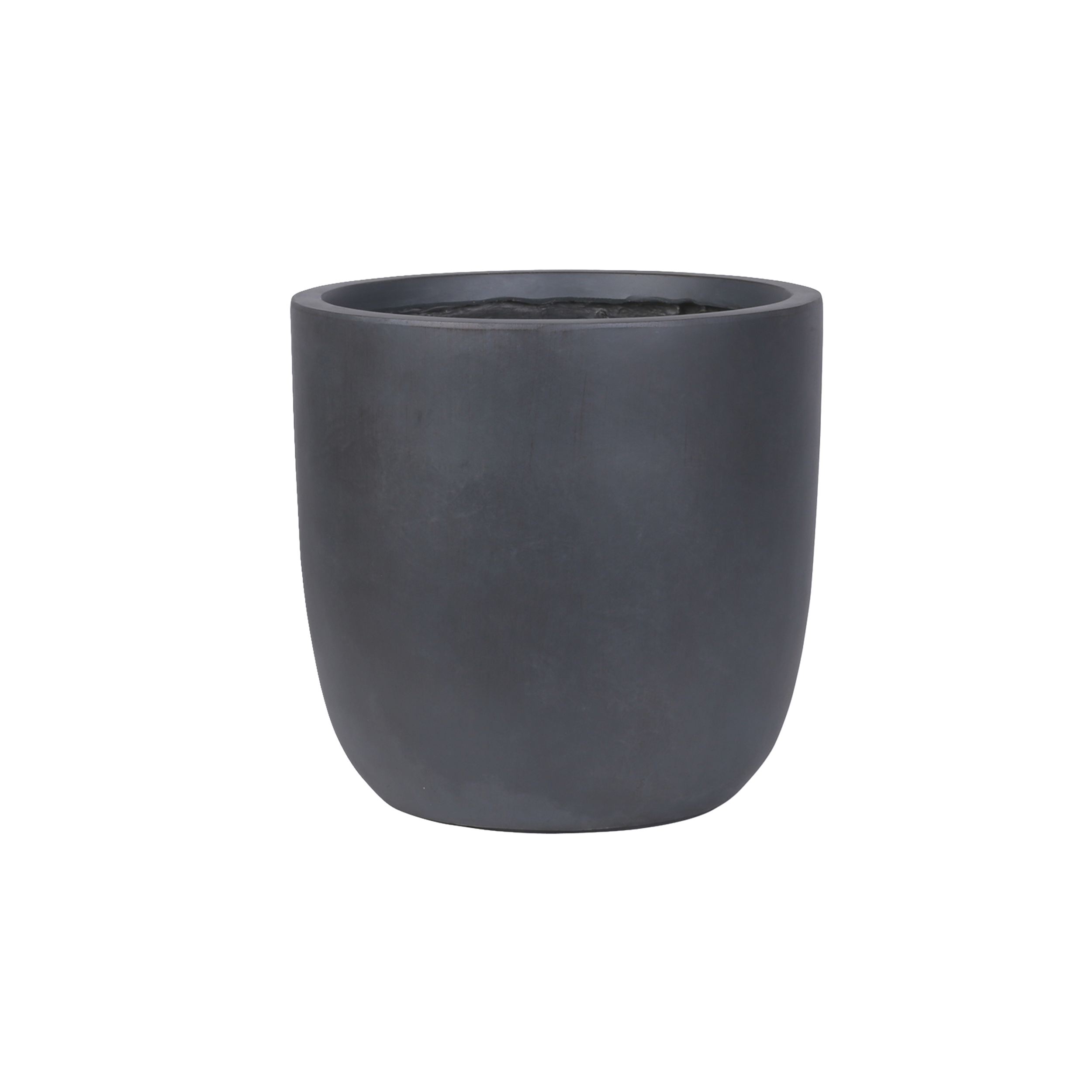 Donica owalna Ombra 43x43x43 cm ciemnoszara Esti&Esta