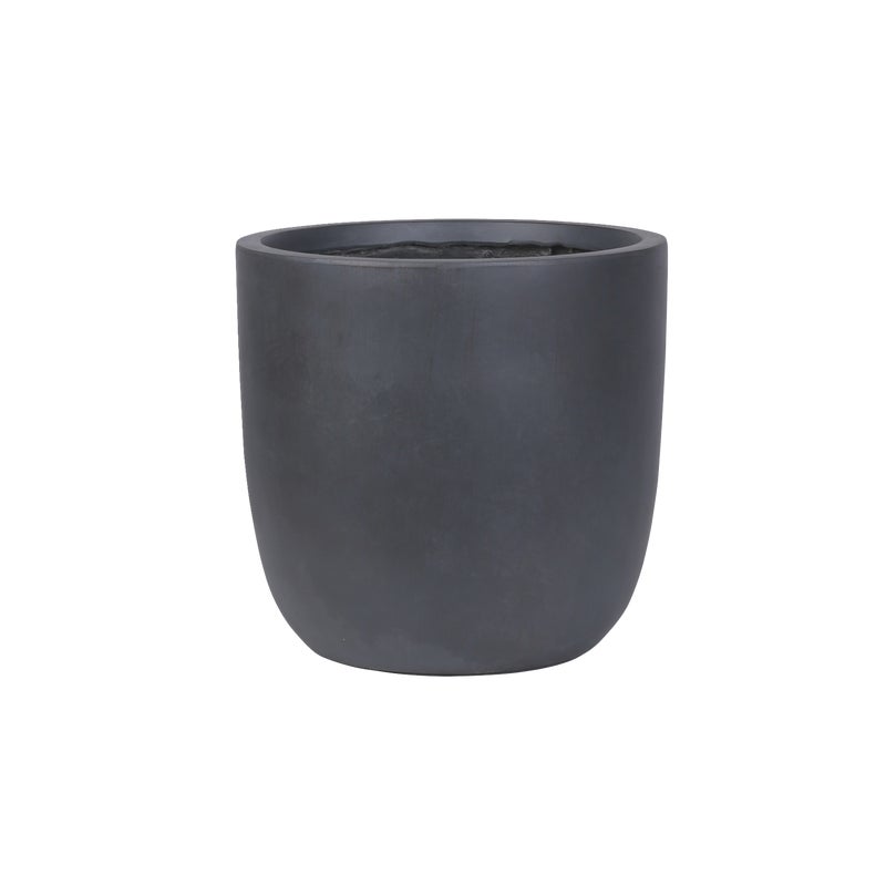 Donica owalna Ombra 43x43x43 cm ciemnoszara Esti&Esta