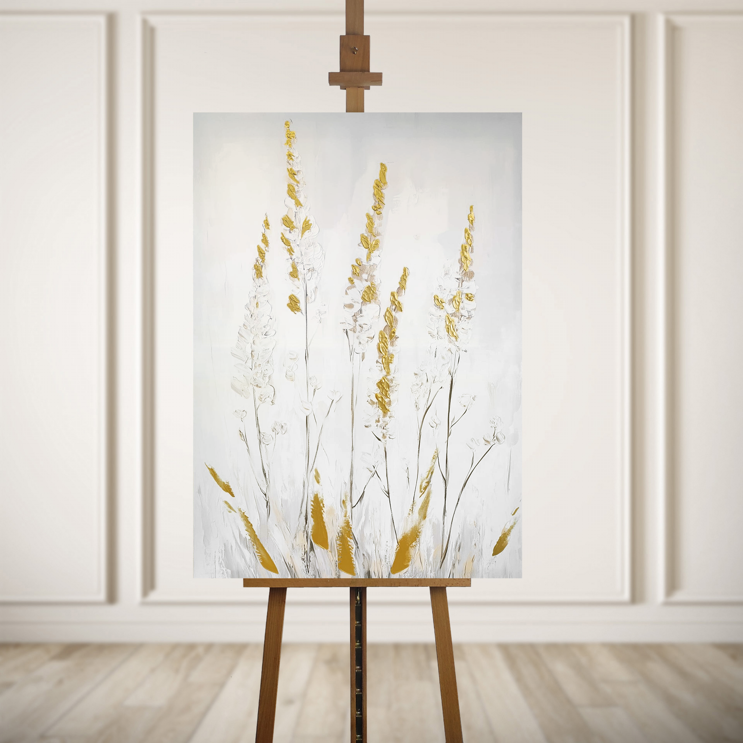 Obraz ręcznie malowany Wild Ferns 70 x 100 cm - 4