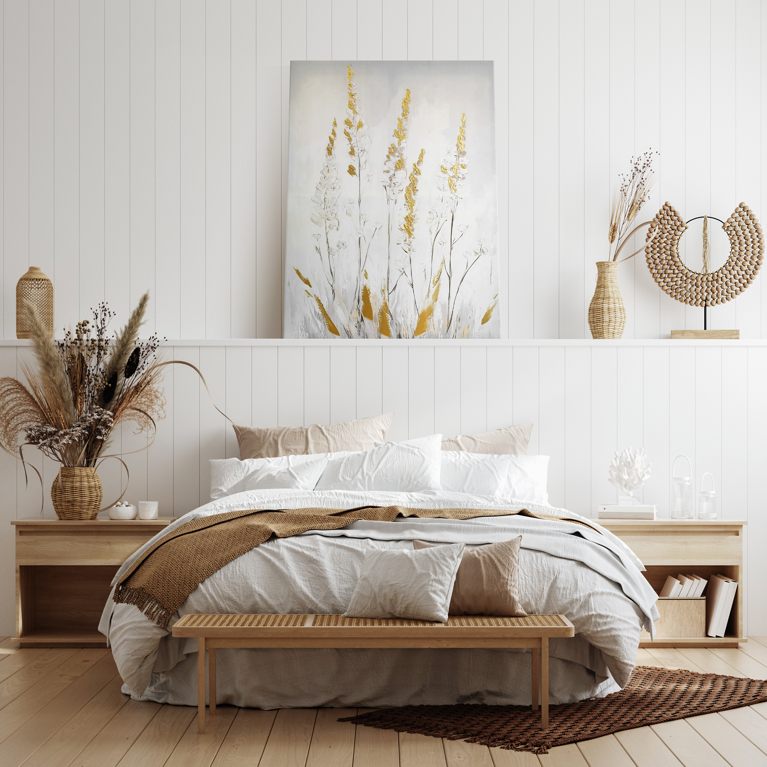 Obraz ręcznie malowany Wild Ferns 70 x 100 cm - 2