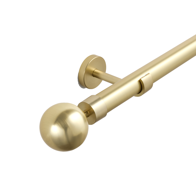 Kit de varões extensível alumínio 28mm dourado