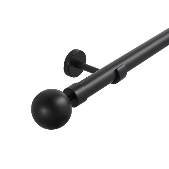 Kit de varões extensível alumínio 28mm preto