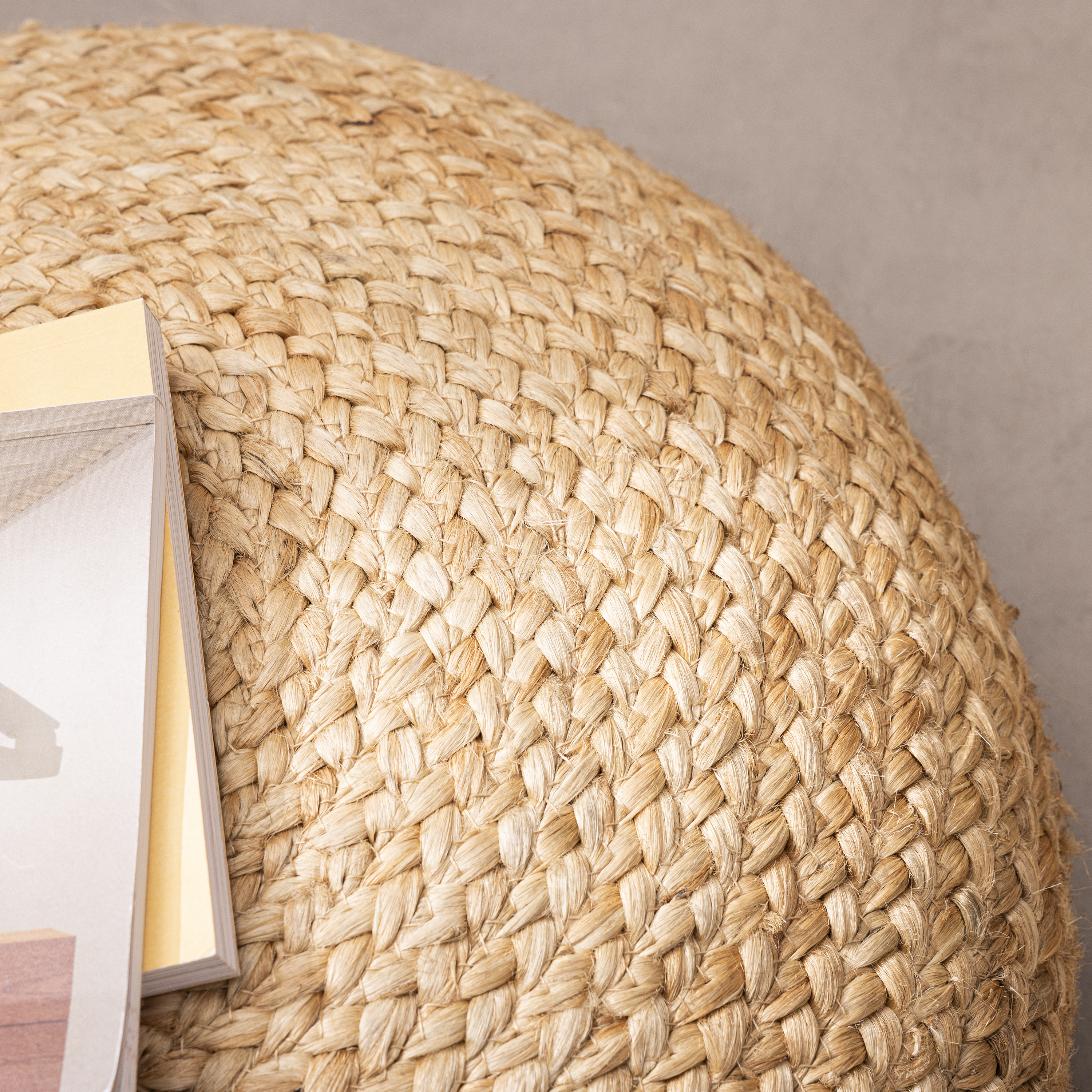 Coussin de sol Nils, jute, l.50 x L.50 cm, INSPIRE - 6