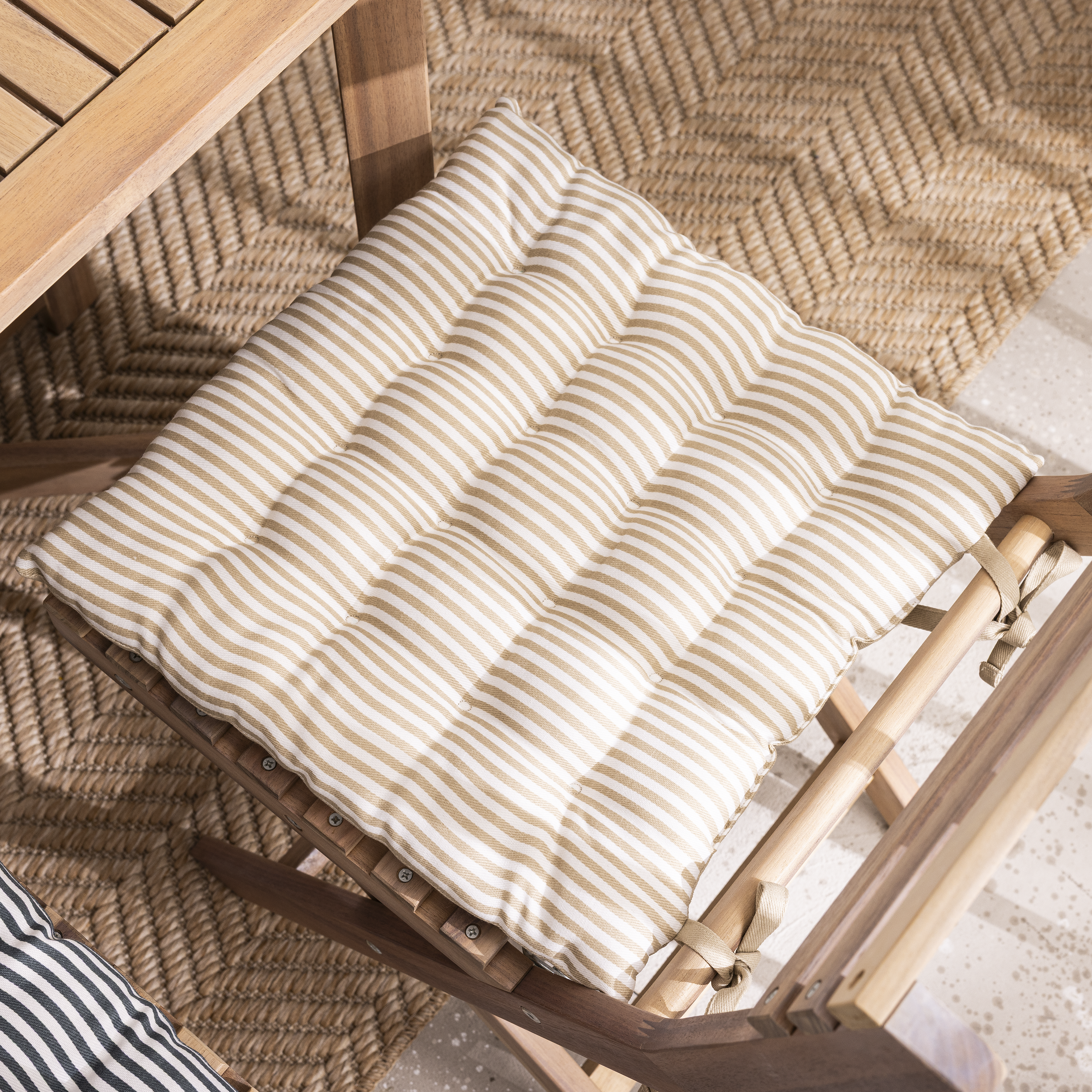 Coussin de chaise INSPIRE Lunor beige, l.40 x L.40 cm - 6