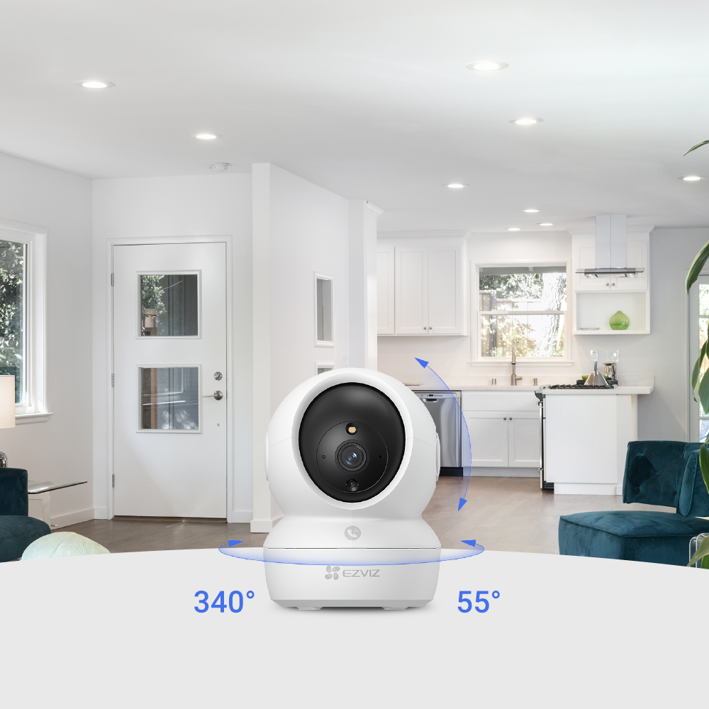 Caméra de surveillance H6C Pro, 2K motorisée Wi-Fi sur secteur, EZVIZ - 3