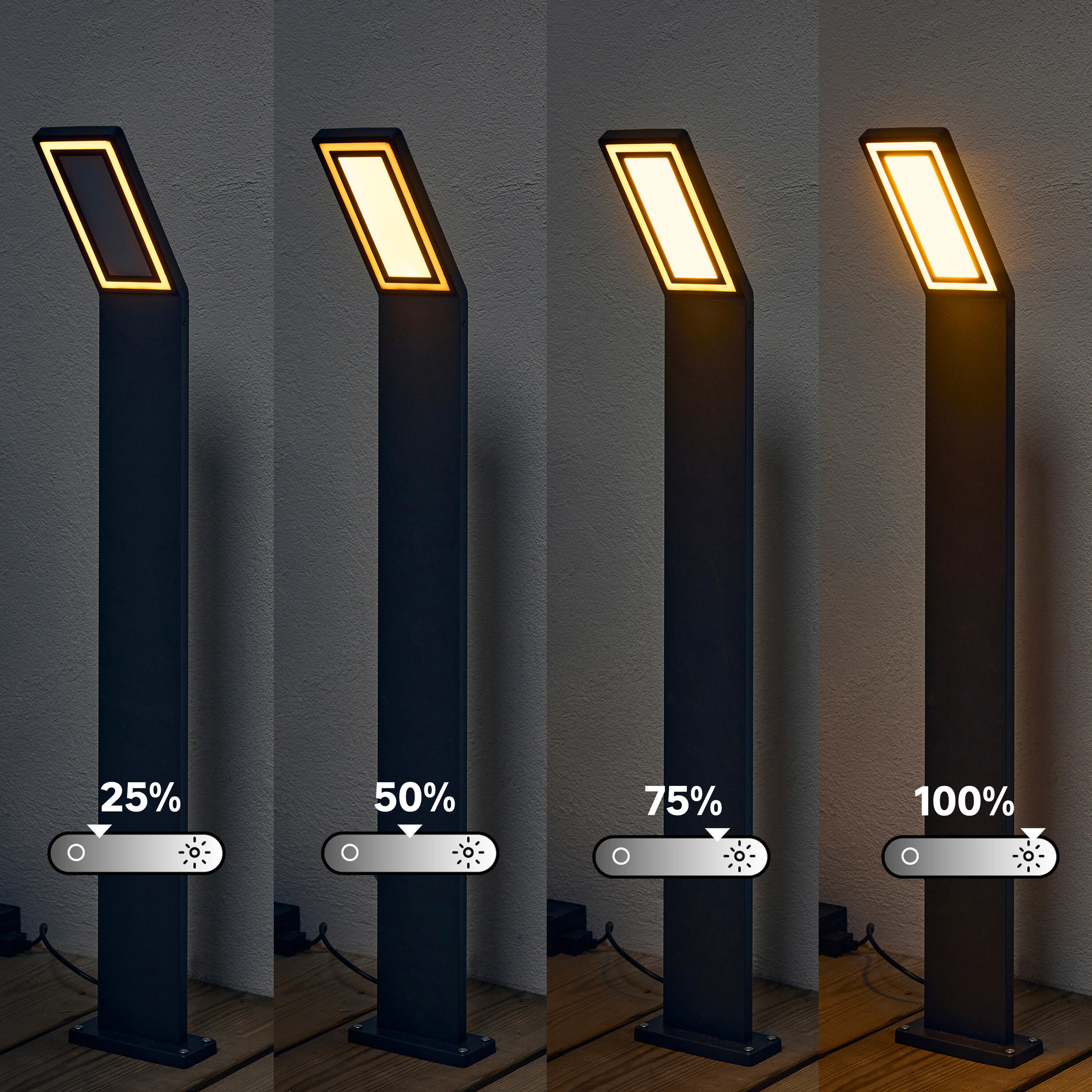 Potelet led exterieur eclairage - 0