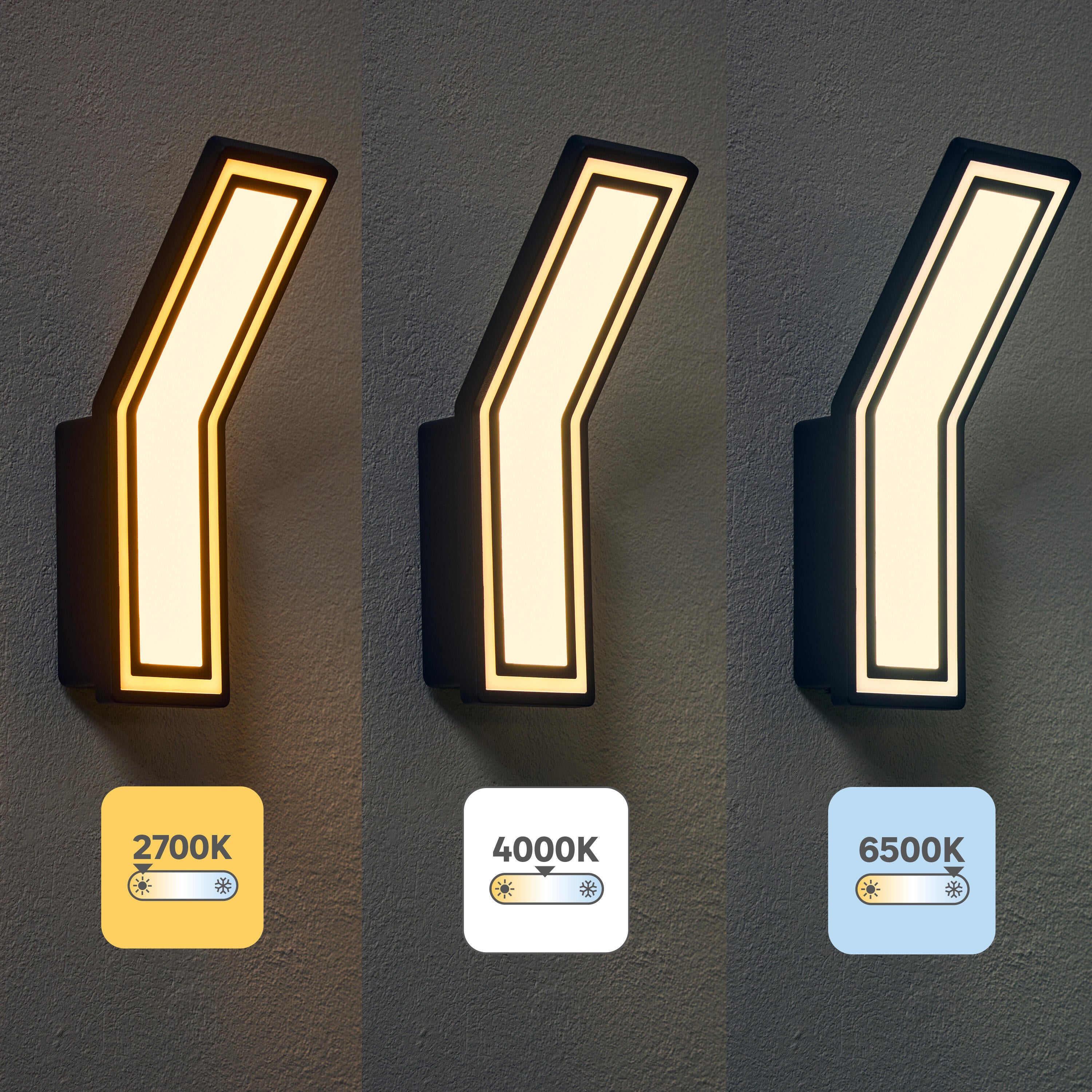 Applique extérieure Led Rilievo 1800 Lumens variation blancs / intensité INSPIRE - 5