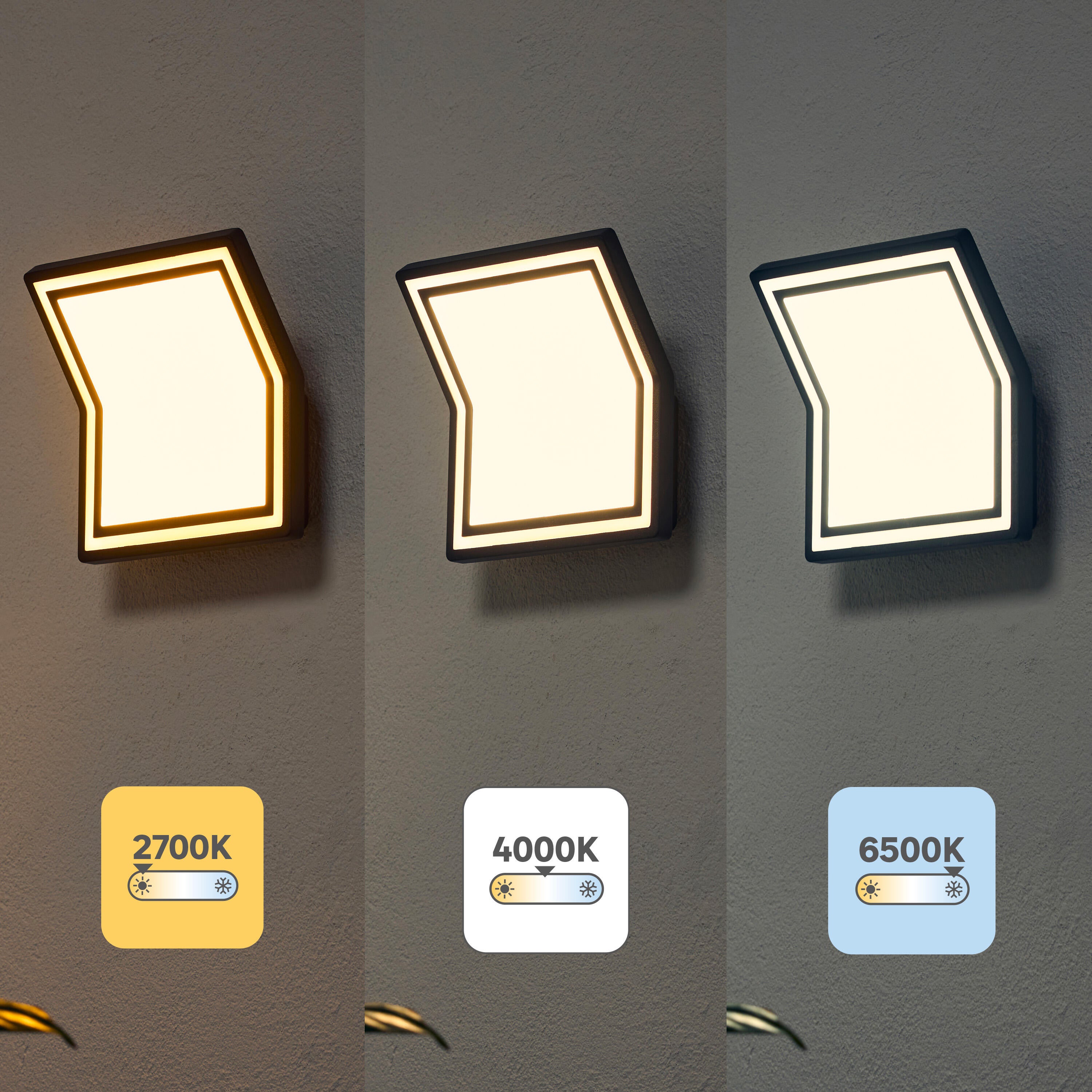 Applique extérieure Led Rilievo 1800 Lumens variation blancs / intensité INSPIRE - 4