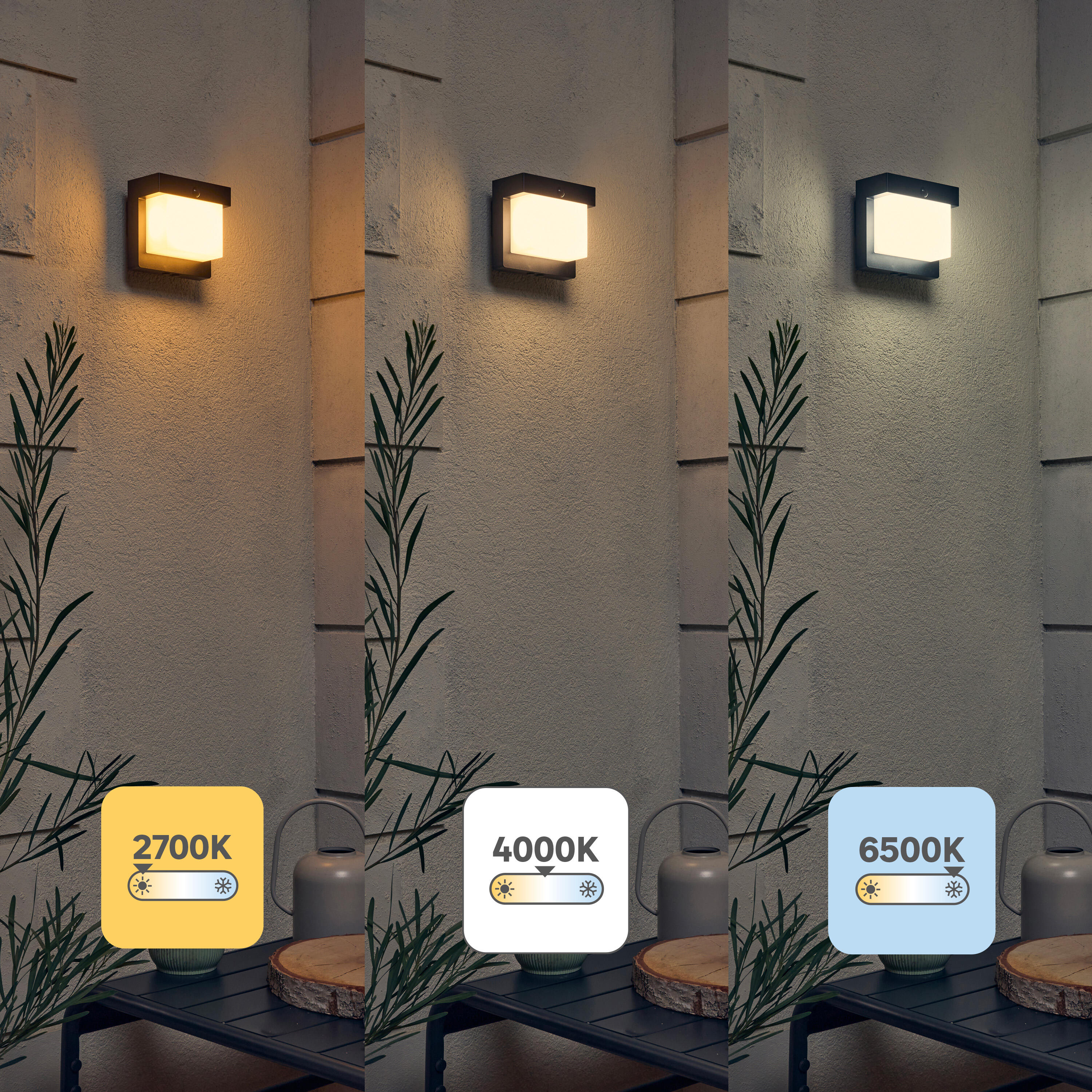 Applique solaire et électrique à détection, 1000 lumens, Hybrigode INSPIRE - 3