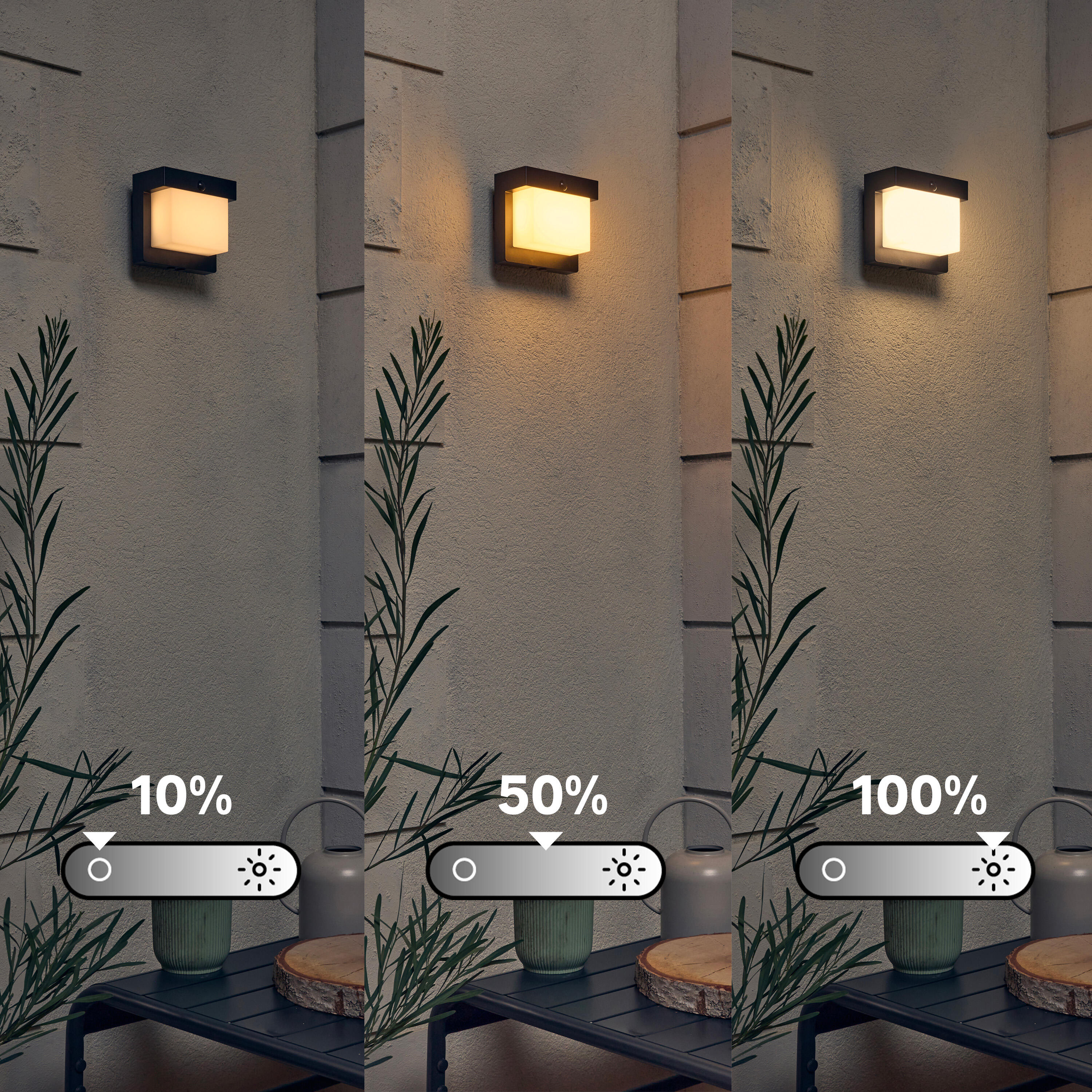 Applique solaire et électrique à détection, 1000 lumens, Hybrigode INSPIRE - 2