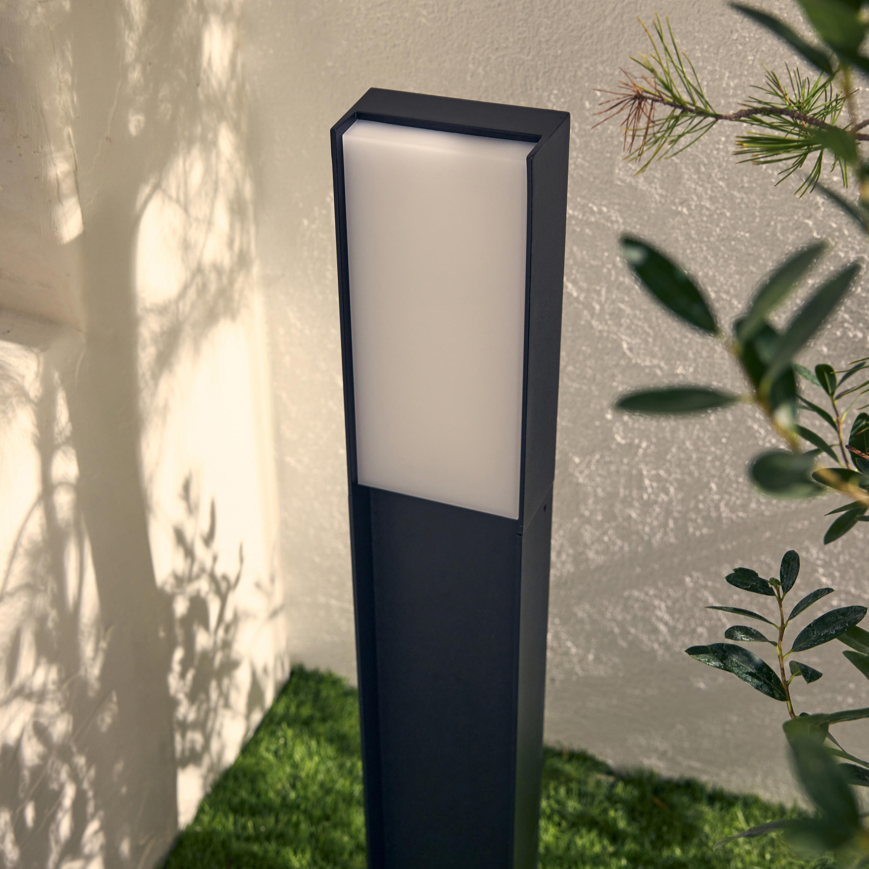 Baliza de jardín LED exterior CIZUR INSPIRE 65 cm 2850 lm negro resistencia IP65 - 10