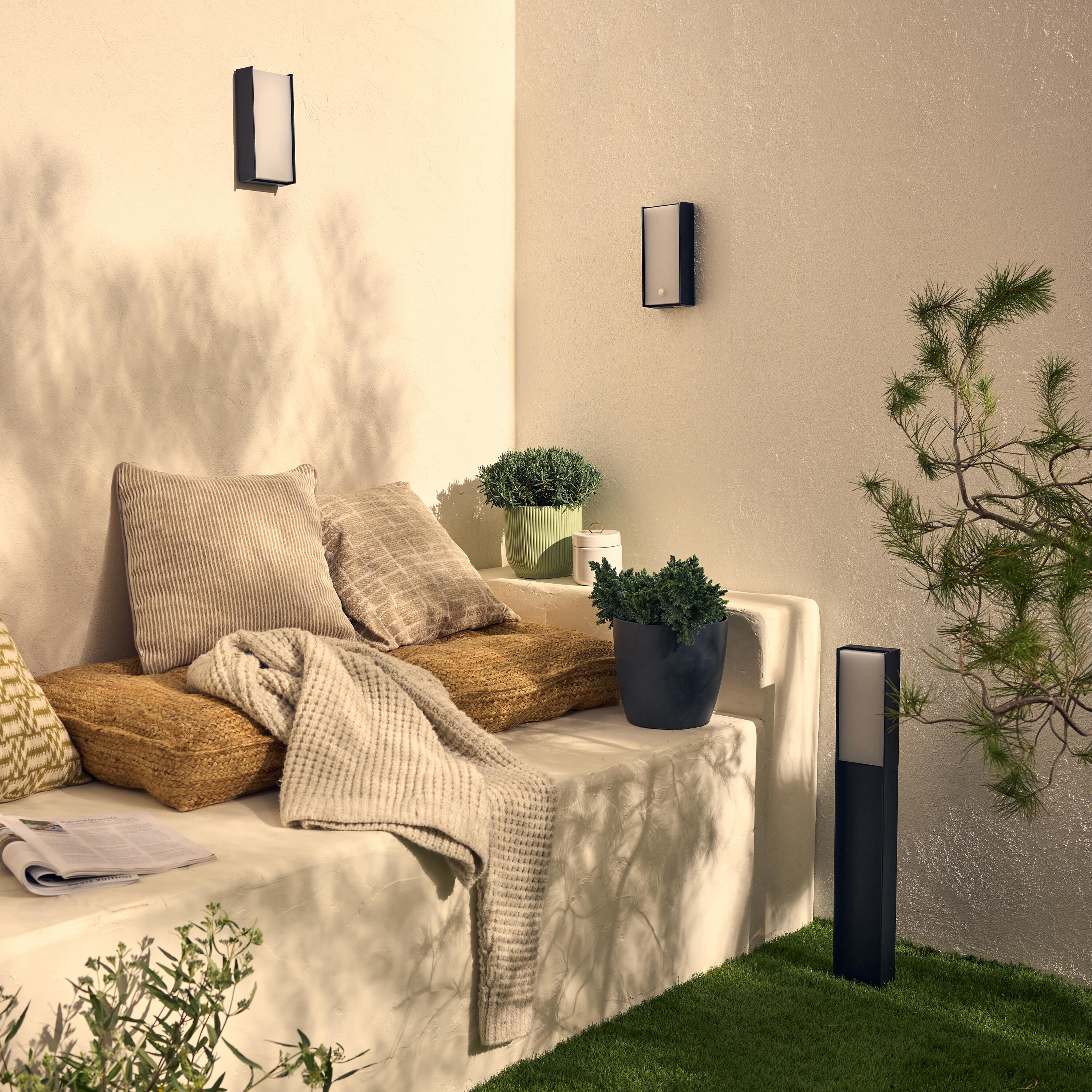Baliza de jardín LED exterior CIZUR INSPIRE 65 cm 2850 lm negro resistencia IP65 - 9