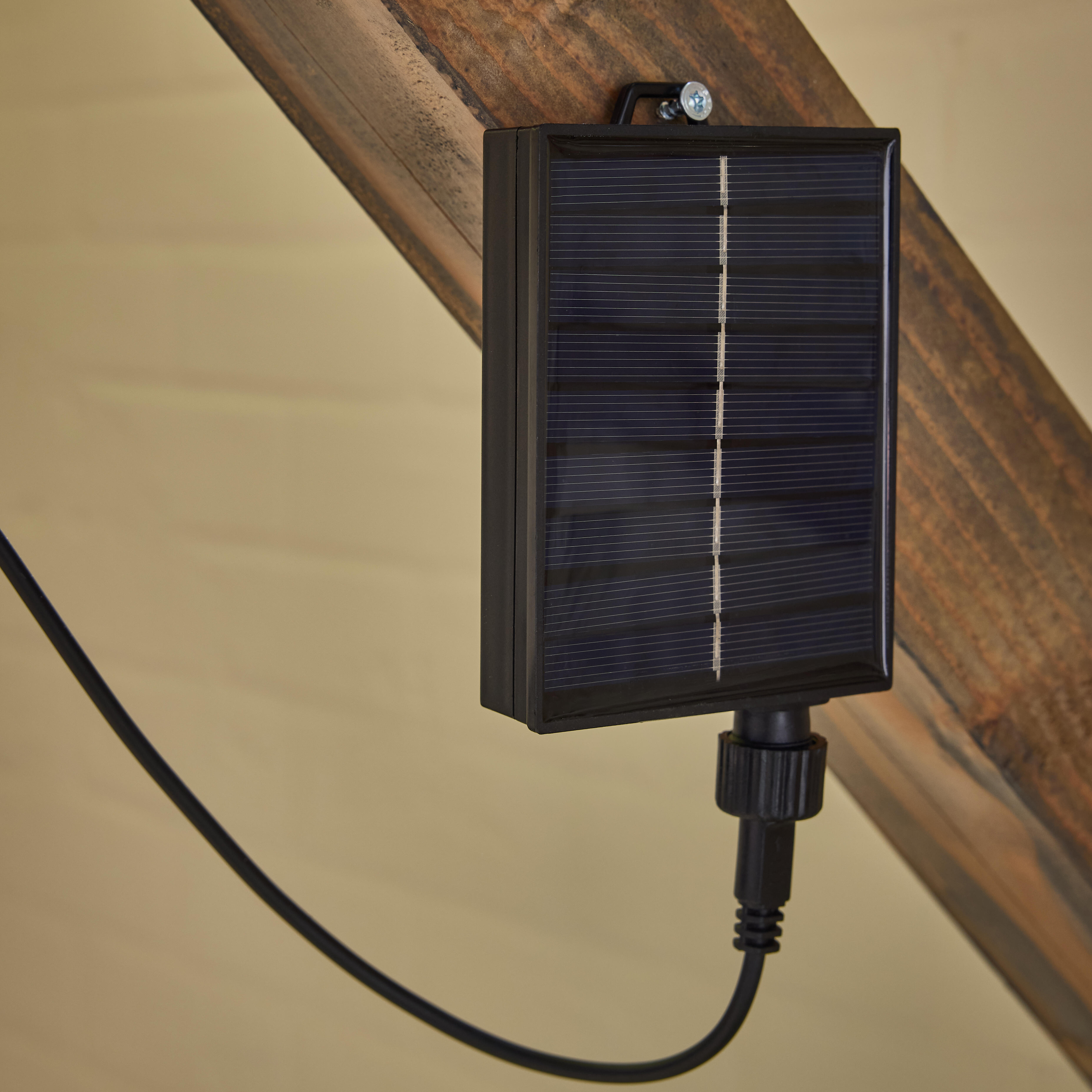 Grinalda solar 5.7 m 10 luzes 300 lúmens 2700 K IP54 exterior preto Inspire - 10