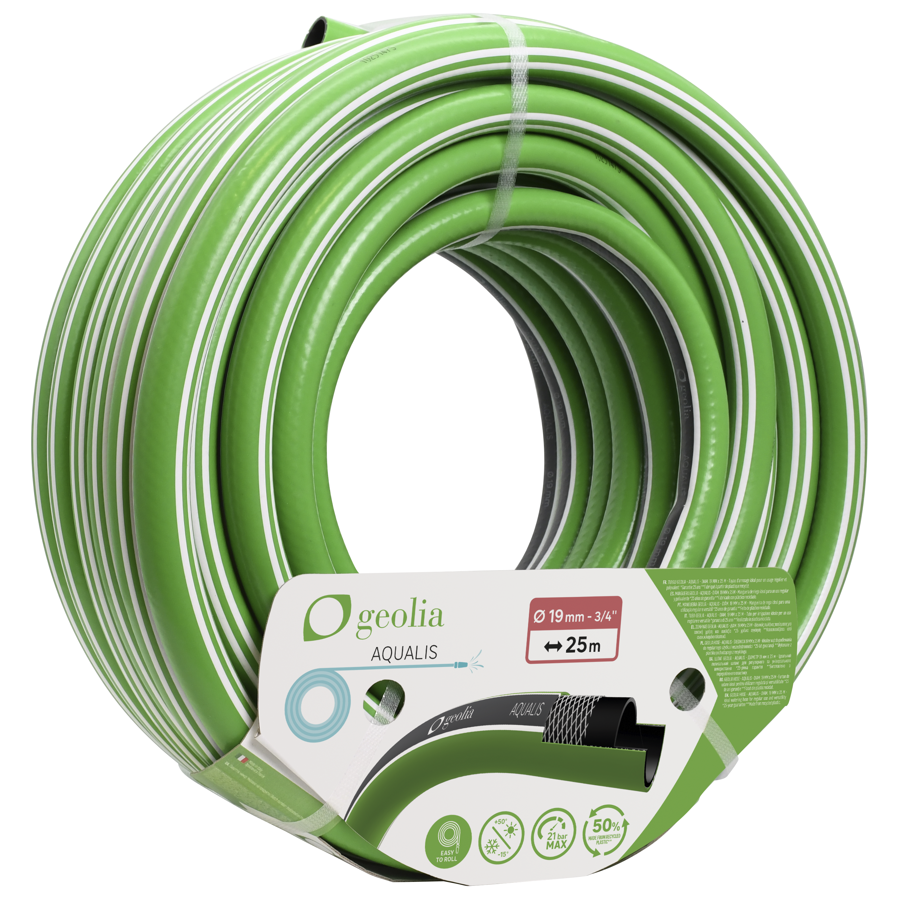 Wąż ogrodowy Aqualis 19 mm / 25 m Geolia