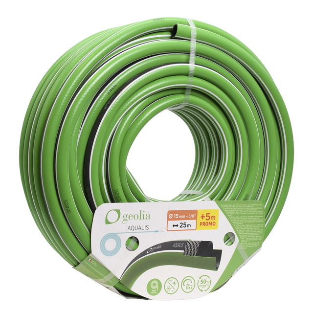 Manguera GEOLIA Aqualis de PVC de 15 mm de ø y 30 m de longitud