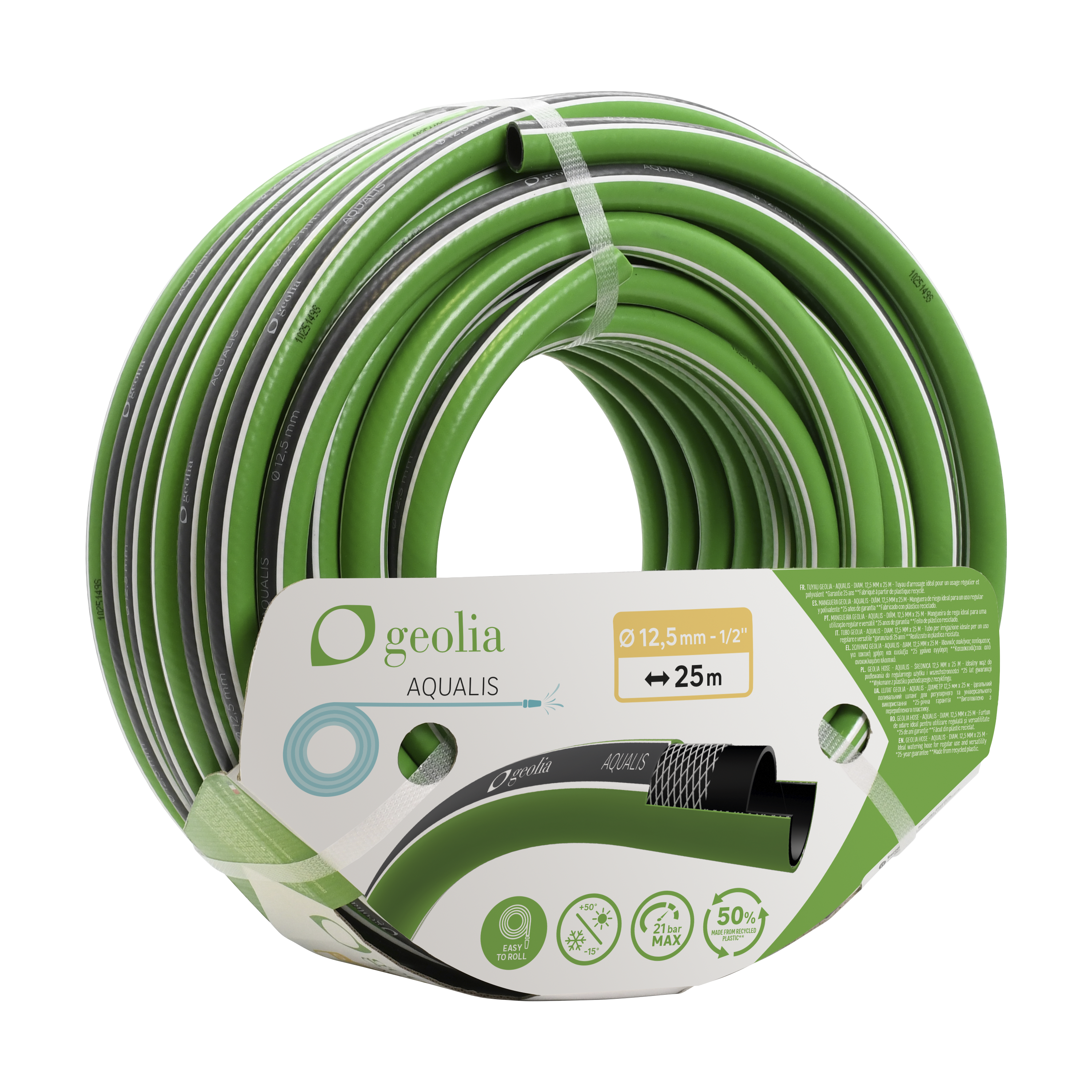 Wąż ogrodowy Aqualis 12,5 mm / 25 m Geolia