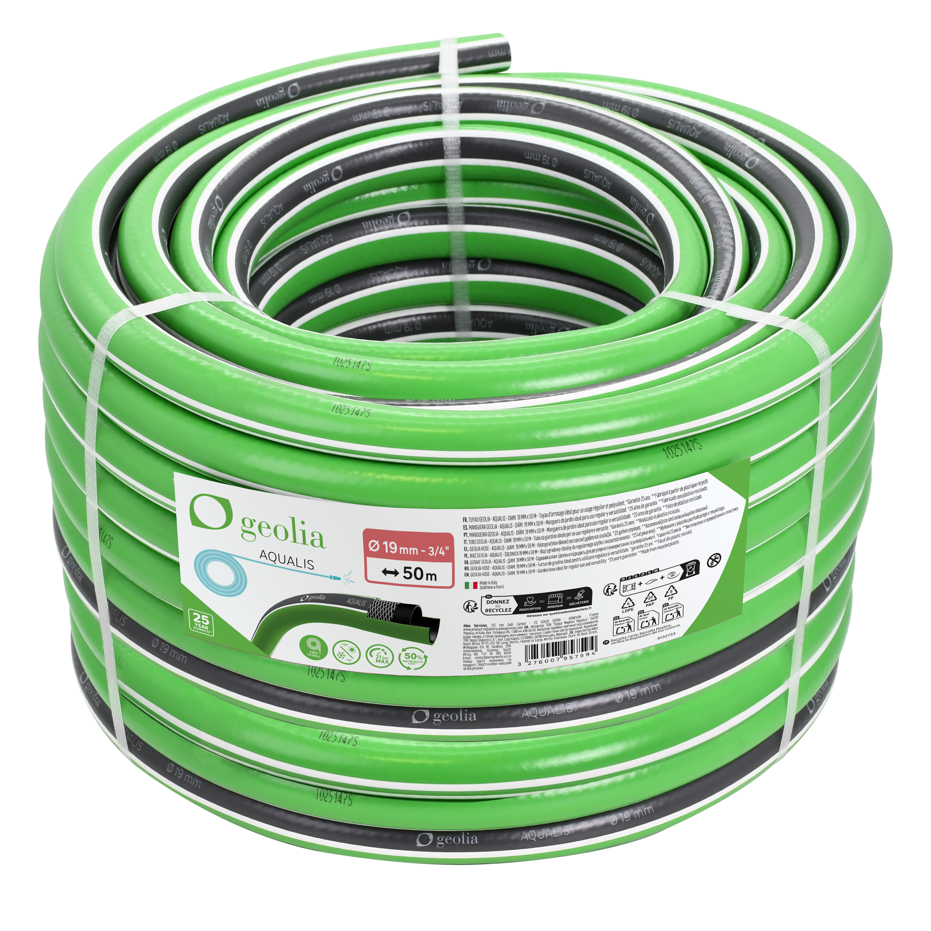 Wąż ogrodowy Aqualis 19 mm / 50 m Geolia