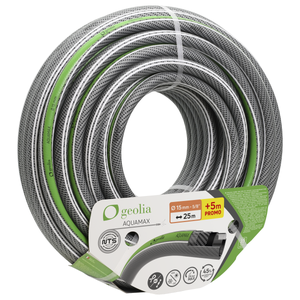 Tubo Da Giardino In Gomma Con Rinforzo Intrecciato – 30 Metri, Verde, Diametro 12 Mm