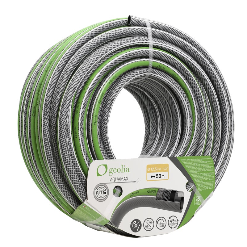 Wąż ogrodowy zapobiegający skręcaniu Aquamax 12,5 mm / 50 m Geolia