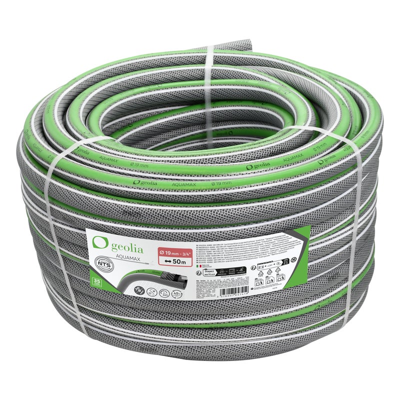 Wąż ogrodowy zapobiegający skręcaniu Aquamax 19 mm / 50 m Geolia