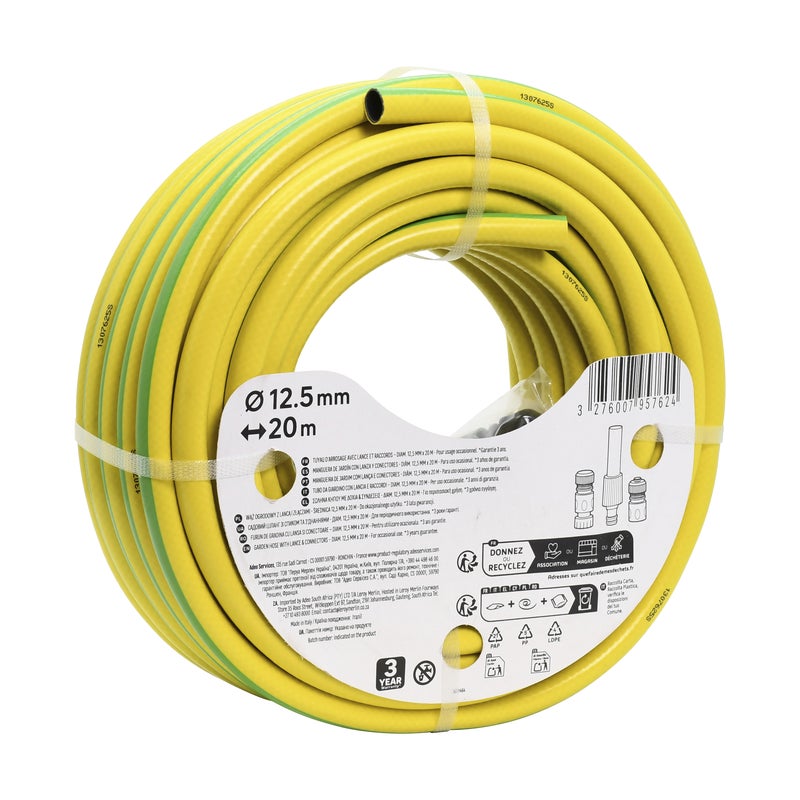 Wąż ogrodowy 12,5mm/20m + złączki