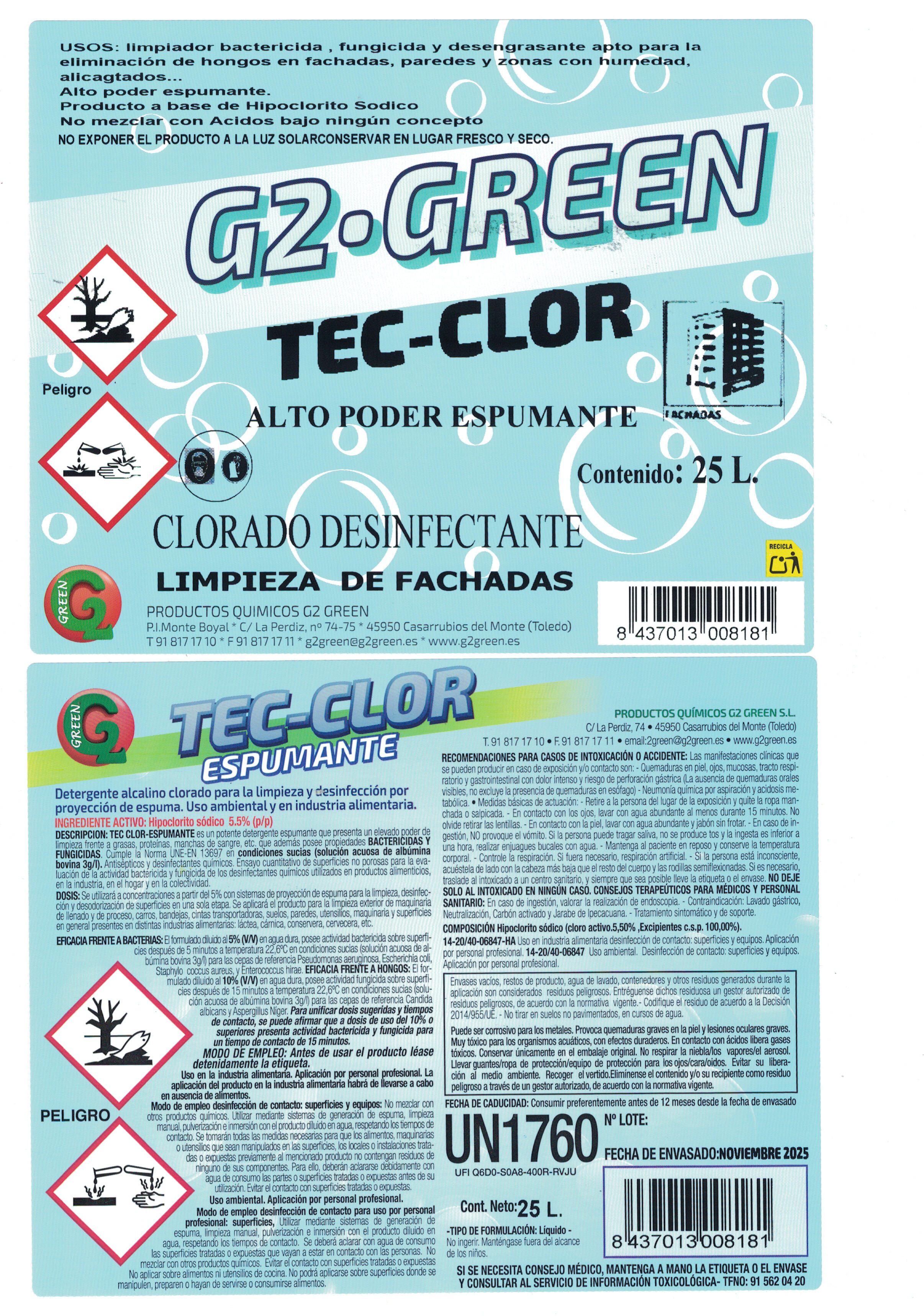 LIMPIADOR FACHADAS HIPOCLORITO 25L - 2