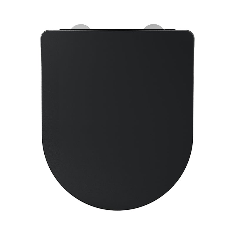 Deska sedesowa Remix litera D czarna Sensea