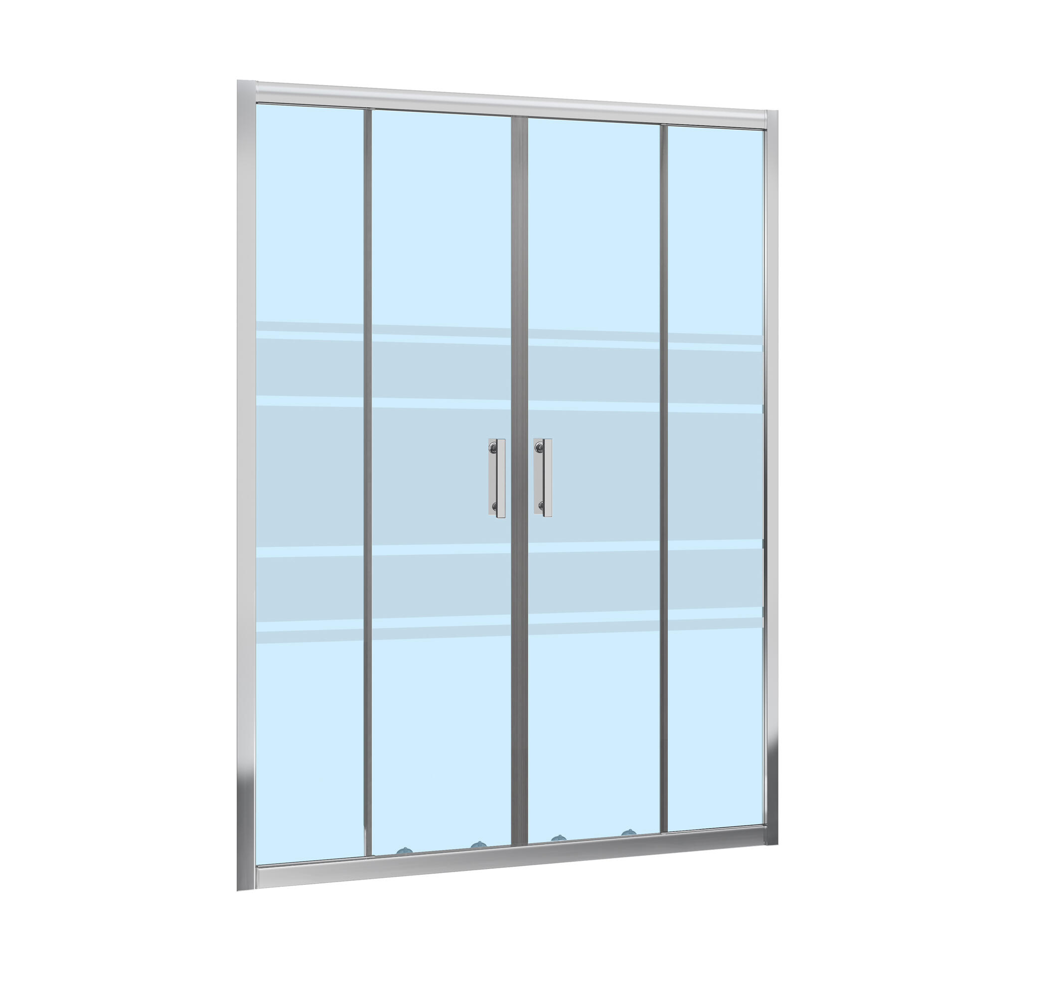 FRONTAL DE DUCHE LEXIE 2 PORTAS 170CM CROMADA - 2