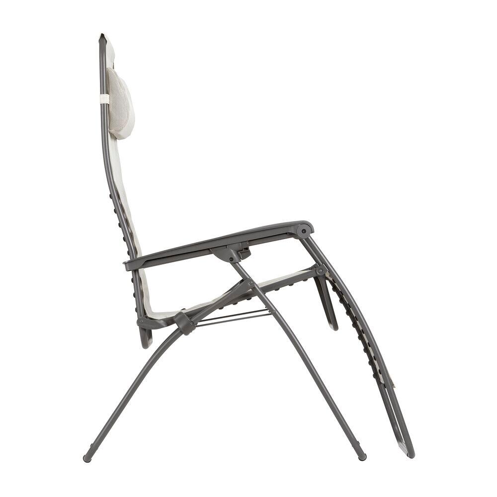 Transat de jardin LAFUMA MOBILIER Rsxa clip xl batyline en acier beige seigle - 3