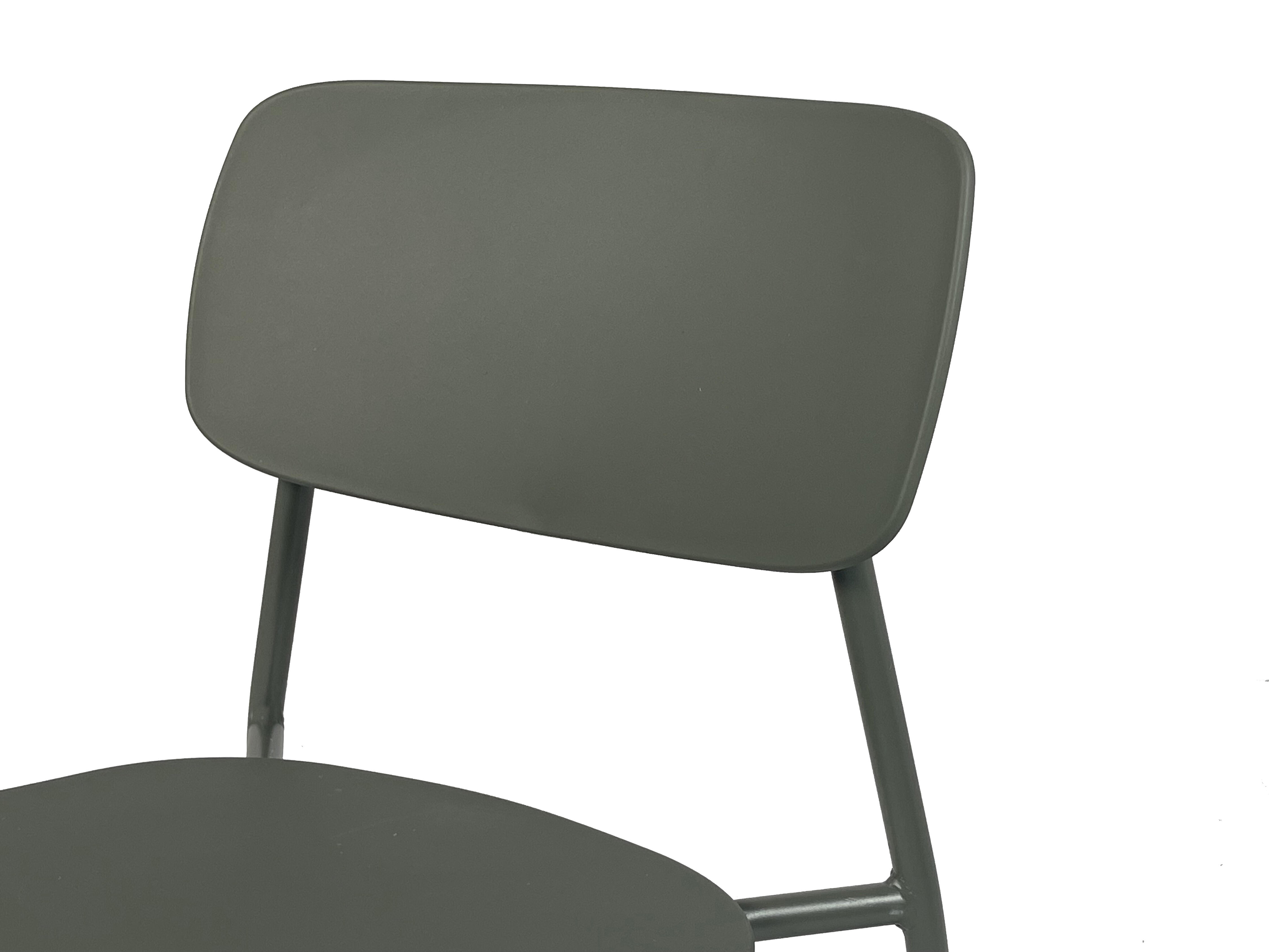 Chaise de jardin Easy pour balcon en acier vert savane - 4