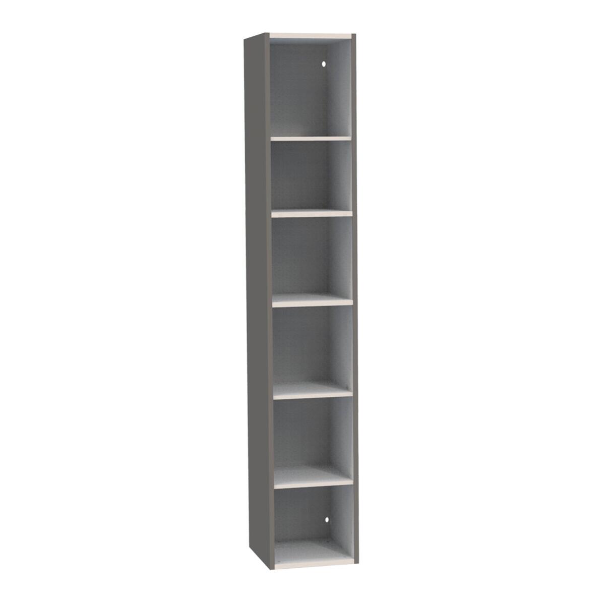 colonna bagno Remix grigio granito L30 x H173 x P33 cm - 9