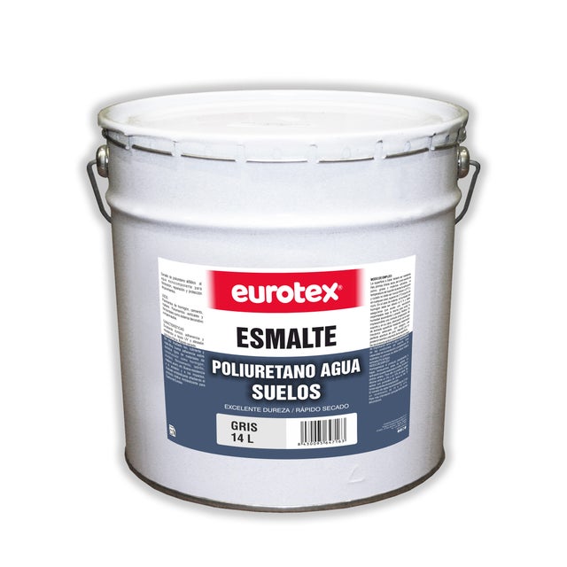 PINTURA POLIURETANO AL AGUA 14L GRIS 