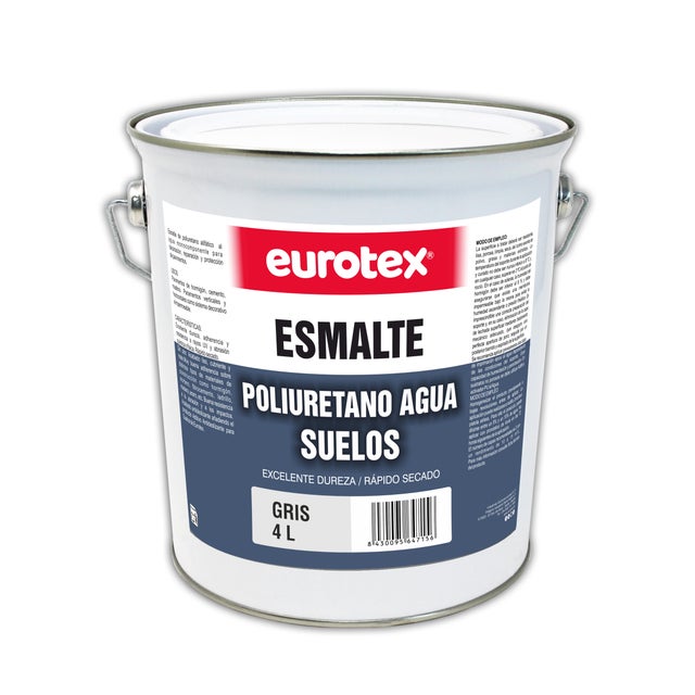 PINTURA POLIURETANO AL AGUA 4L GRIS