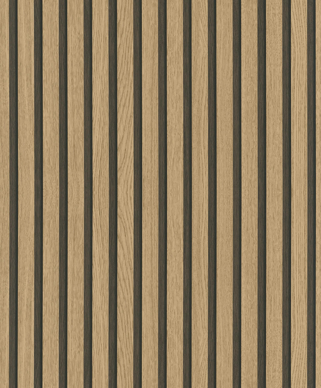 Papier peint intissé tasseaux bois naturel marron - 3