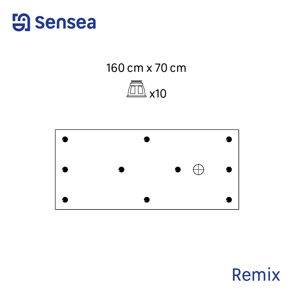 Piatto doccia SENSEA in composito minerale di resina gelificata Neo bianco L 70 x L 160 x H 3.4 cm opaco effetto pietra - 7