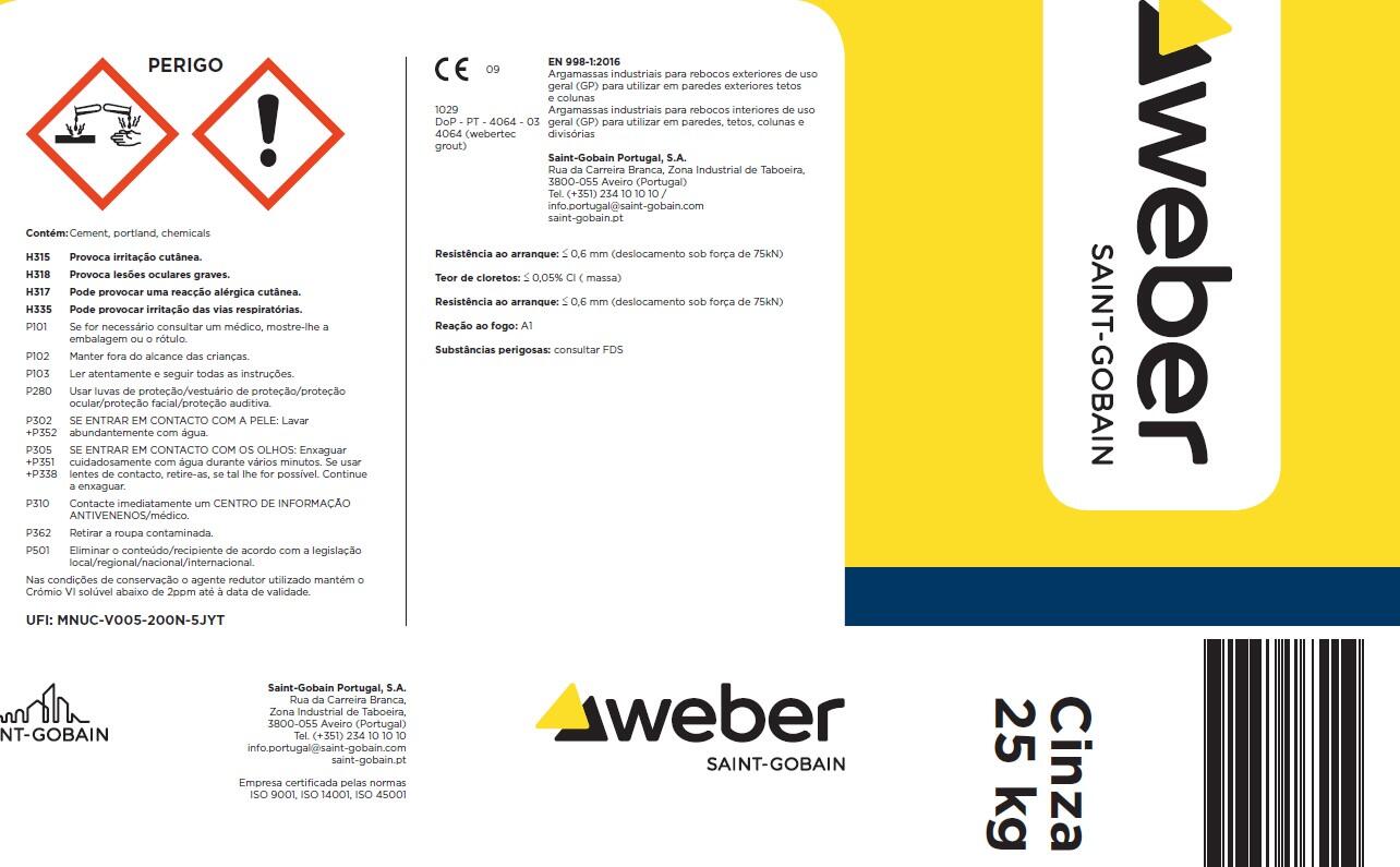 Argamassa de selagem WEBERTEC GROUT - 3