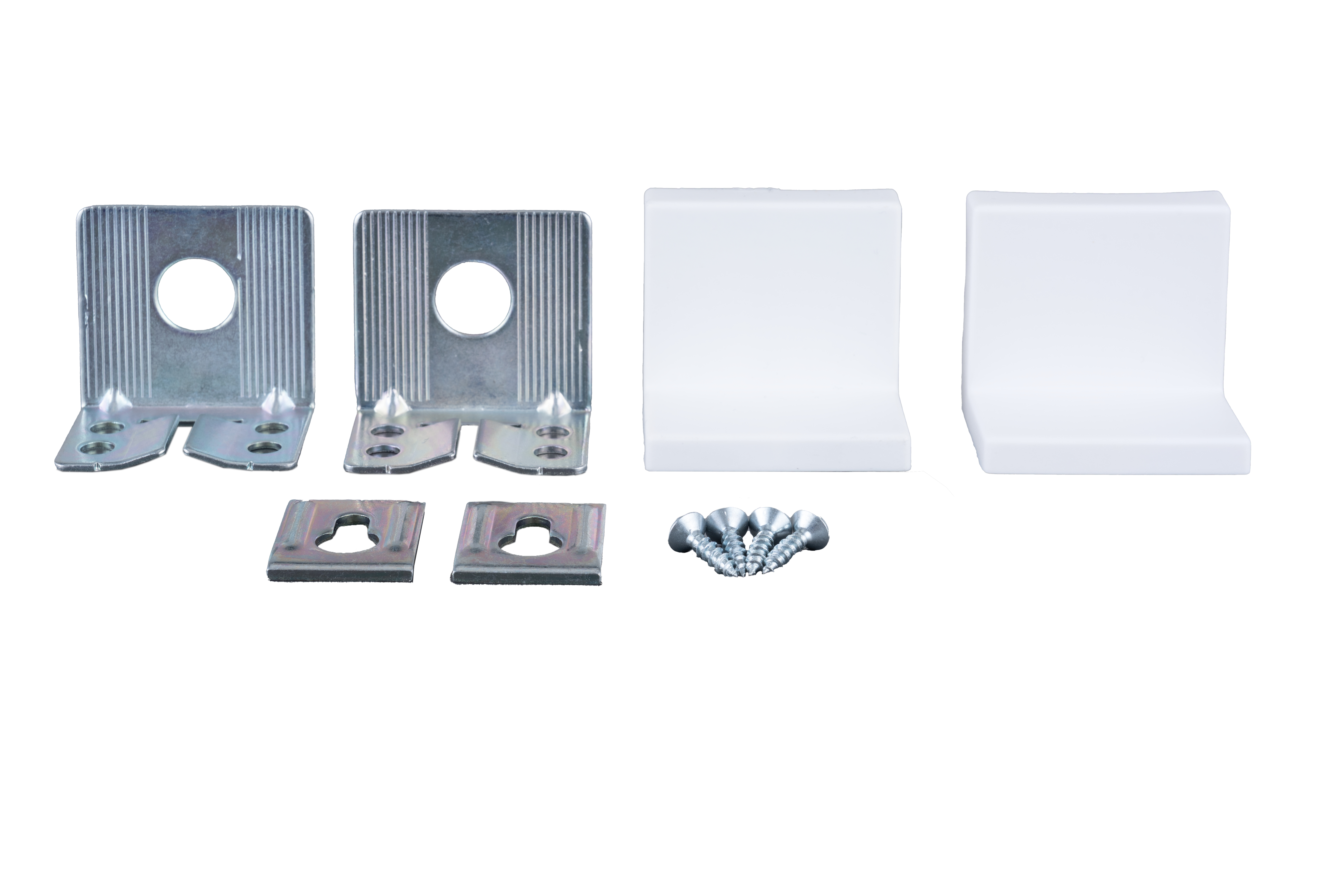 	
Set di 2 staffe angolari SPACEO in acciaio grezzo zincato bianco argento L 31.5 x H 41.5 X Sp 1.5 mm  - 3