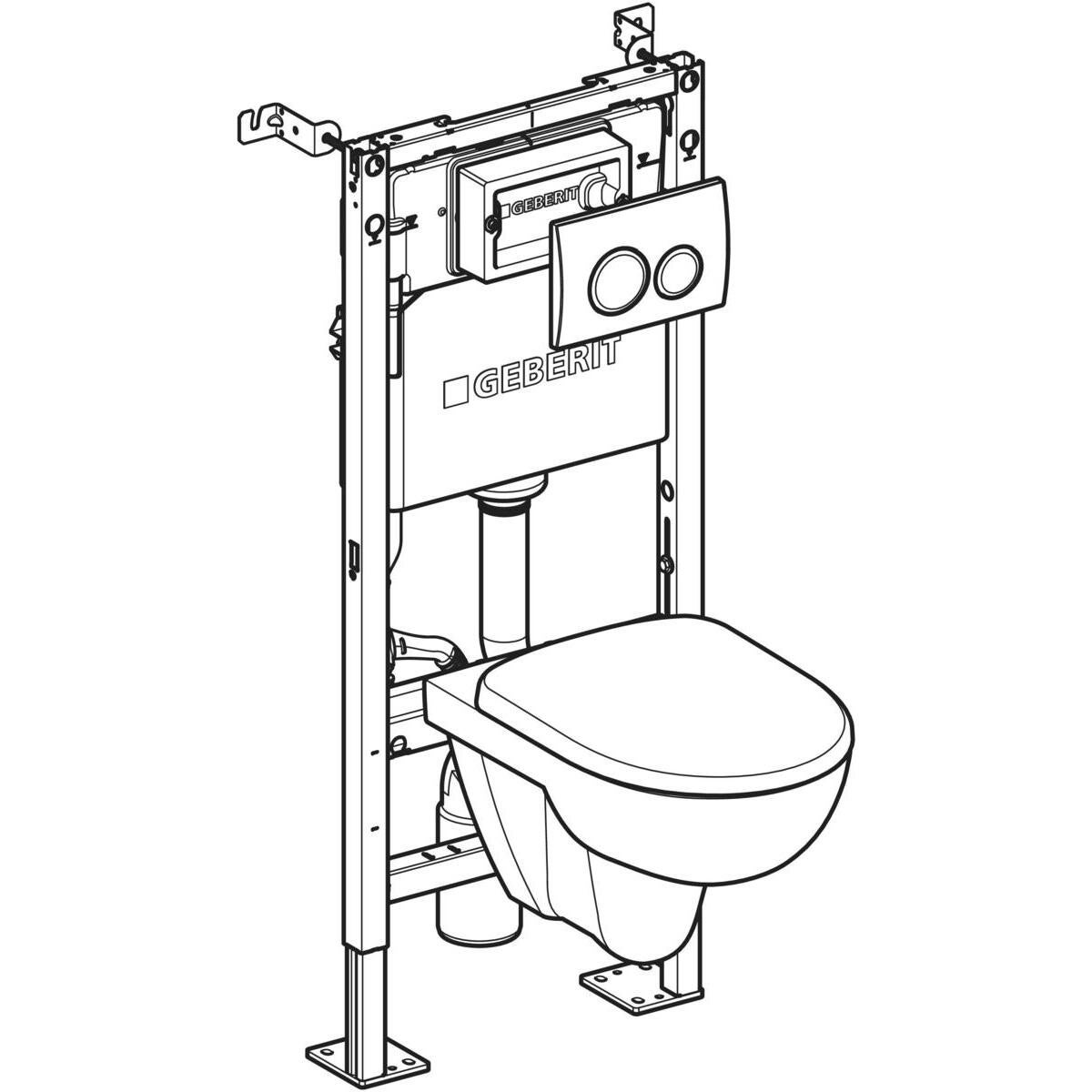Pack WC suspendu G400 Rimfree® GEBERIT - 9